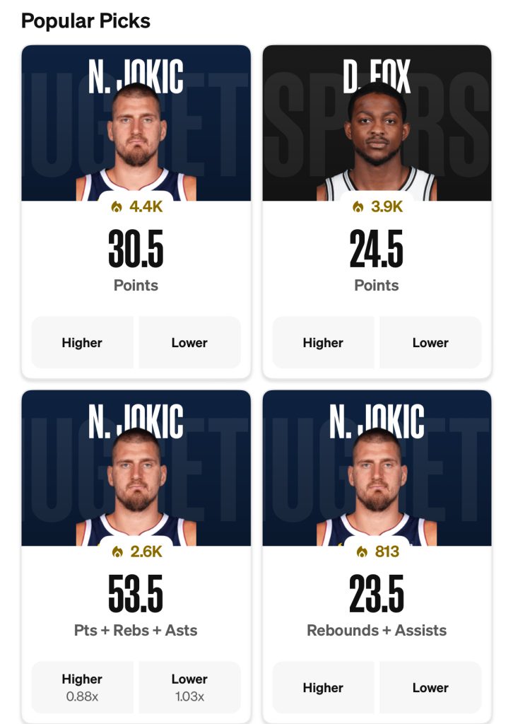 Spurs vs Nuggets props nov. 28