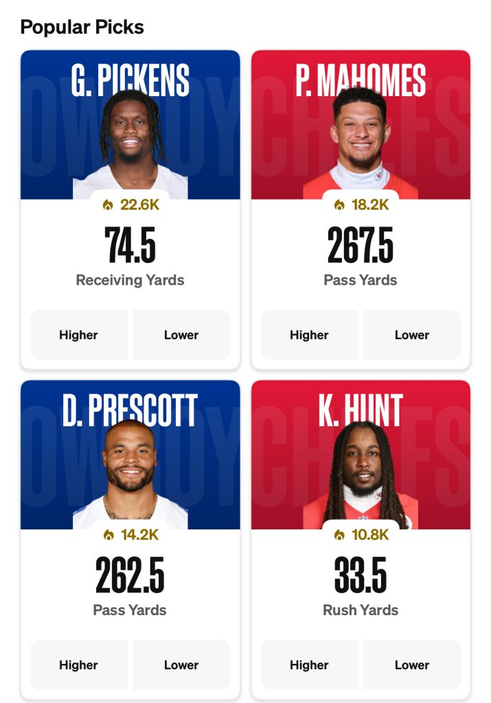 Dallas Cowboys Props, Kansas City Chiefs Props - Thursday, November 27, 2025