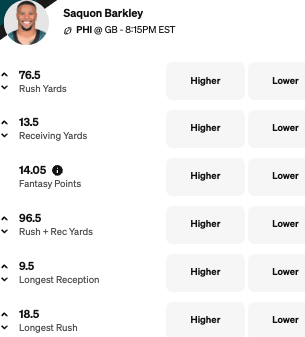 Saquon Barkley Prediction Monday - Best MNF Props vs Packers - Nov. 10, 2025