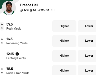 Jets-Patriots Props - Breece Hall Player Props.& Predictions vs Patriots - Thursday Night Football - Nov. 13