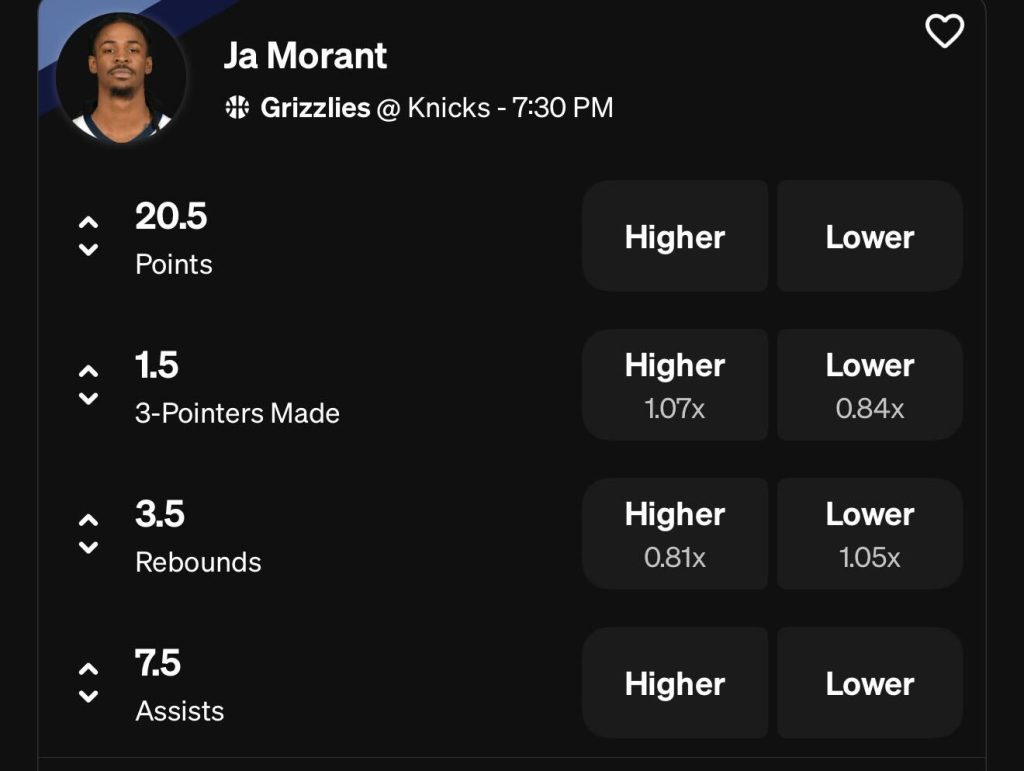 Ja Morant Props