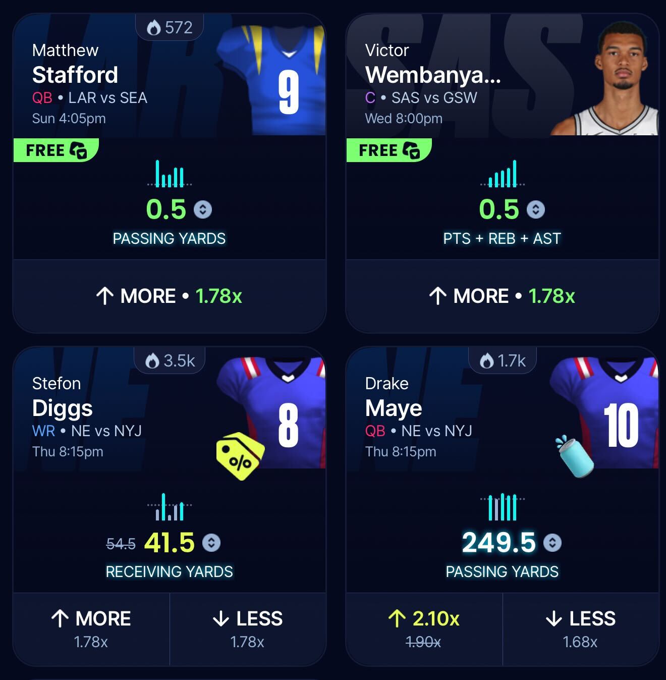 Sleeper Promos - NFL