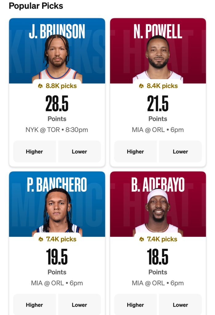 NBA Props on Underdog for 12/9/25