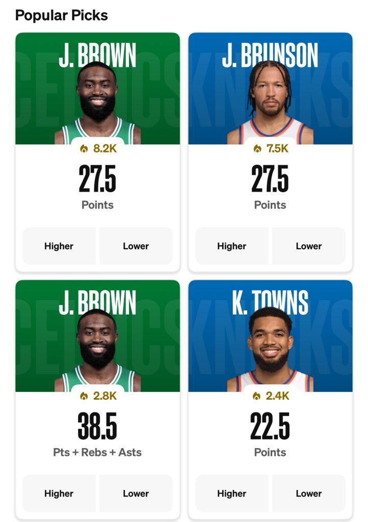 Best Knicks vs Celtics props today