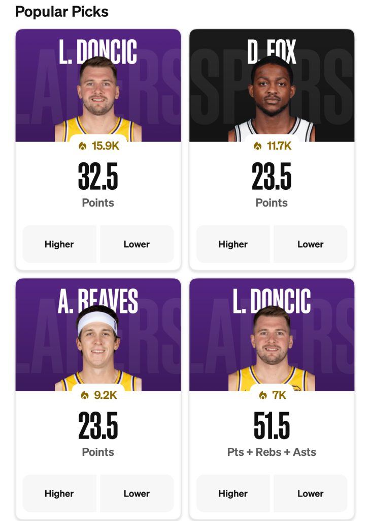 Lakers vs Spurs Props