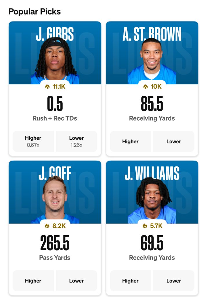 Steelers vs Lions props - dec 21, 2025