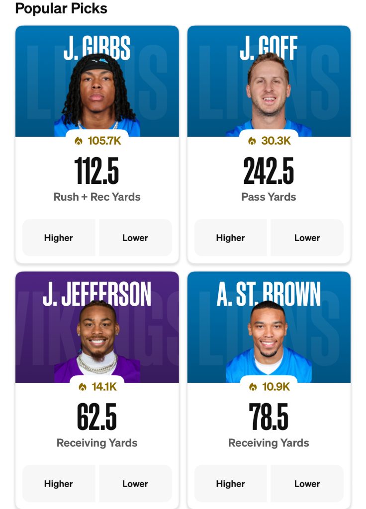 Lions vs Vikings Props For December 25th, 2025