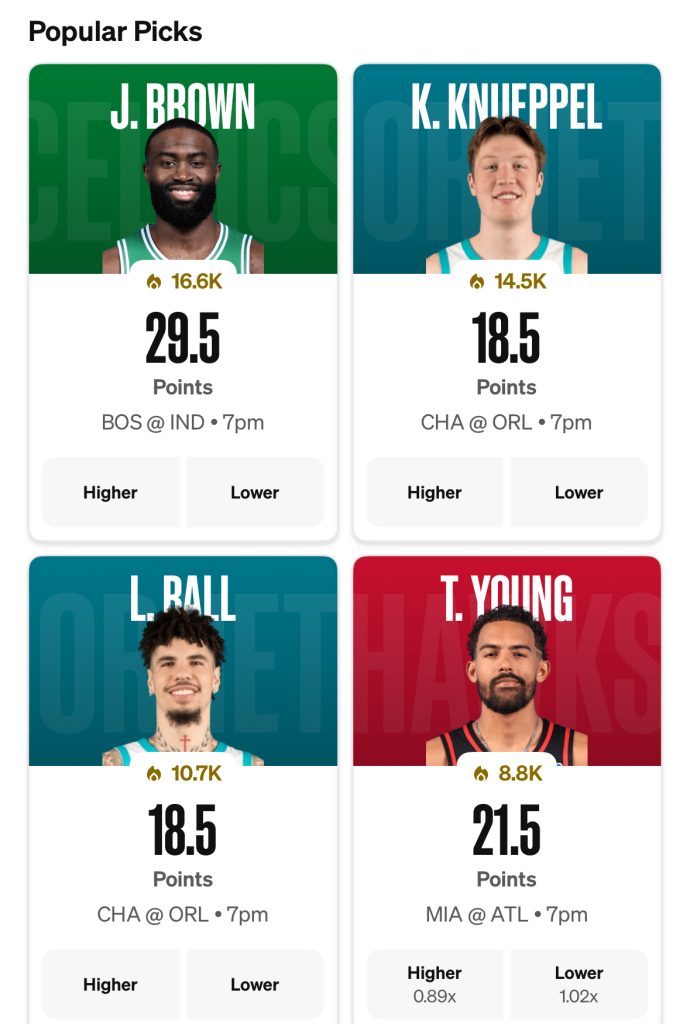 Popular NBA Player Props For December 26th