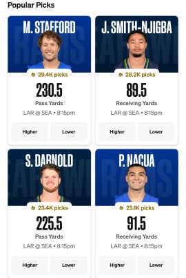 Rams vs Seahawks Betting Predictions: Player Props, Odds & Picks (12/18