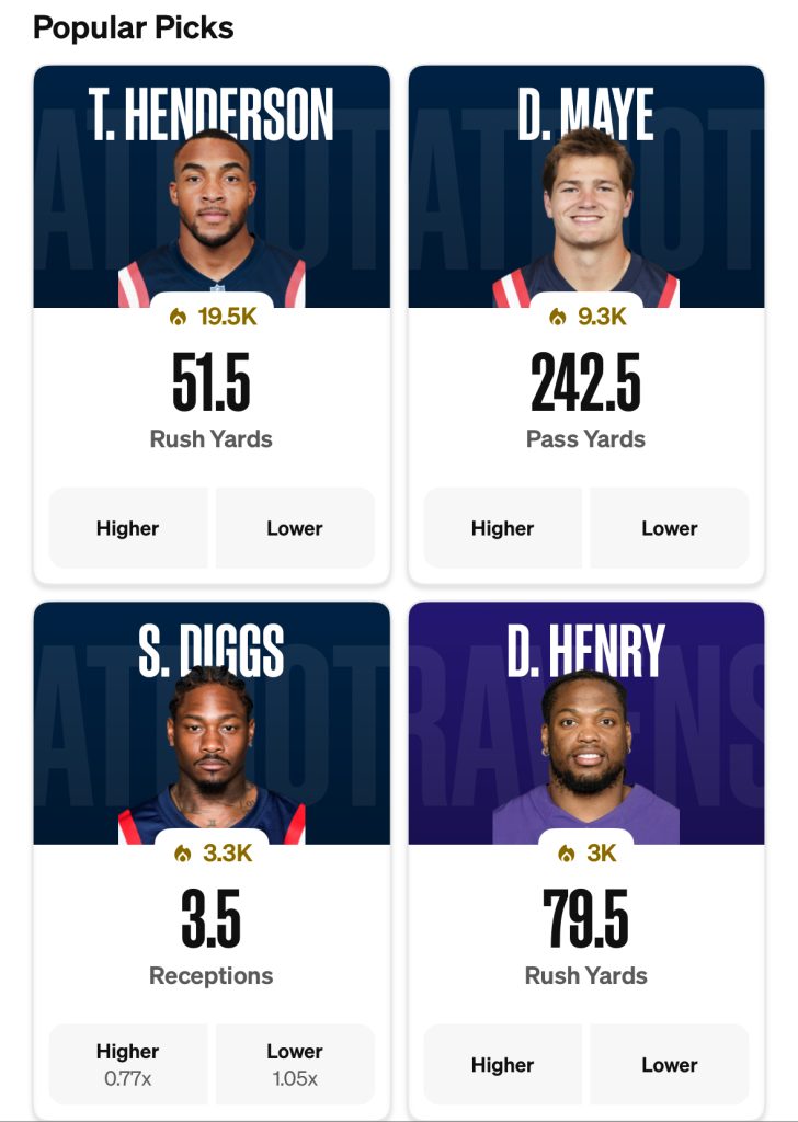 Ravens vs Patriots player props for Sunday Night Football – Dec. 21, 2025