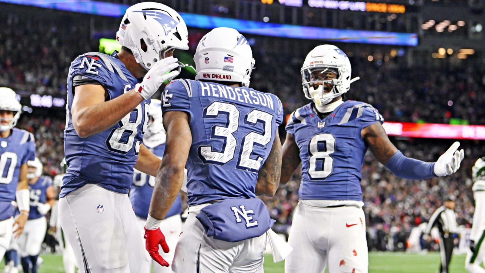 TreVeyon Henderson NFL - Patriots vs Giants props