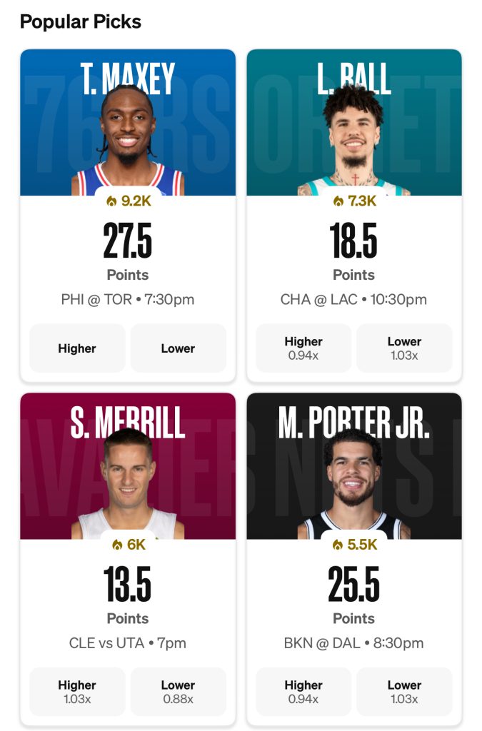 Popular NBA Props For Monday, Jan. 12