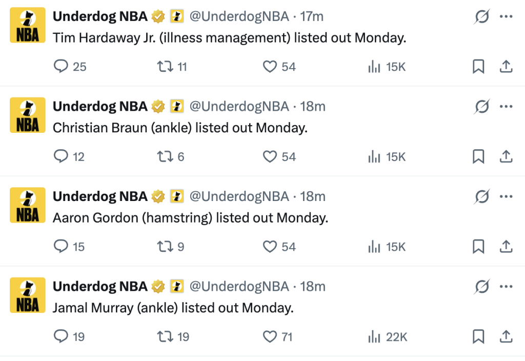 Denver Nuggets Injury Update