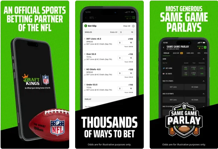 DraftKings North Carolina - DraftKings Sportsbook App screenshots