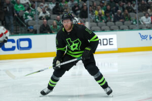 Joe Pavelski #16 of the Dallas Stars skates against the Florida Panthers at the American Airlines Center on January 6, 2022 in Dallas, Texas.