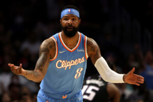 Marcus Morris Sr. #8 of the Los Angeles Clippers