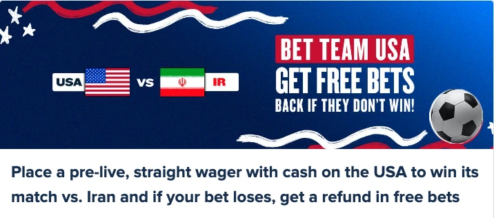 FanDuel Sportsbook promotion for best world cup bets today. 